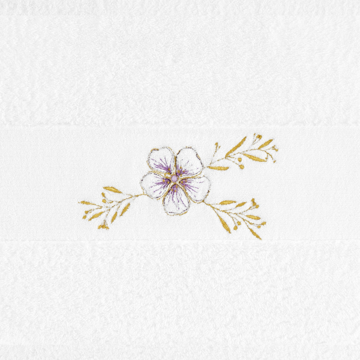 Gold (108) Abyss Heloise Embroidered Bath Towels