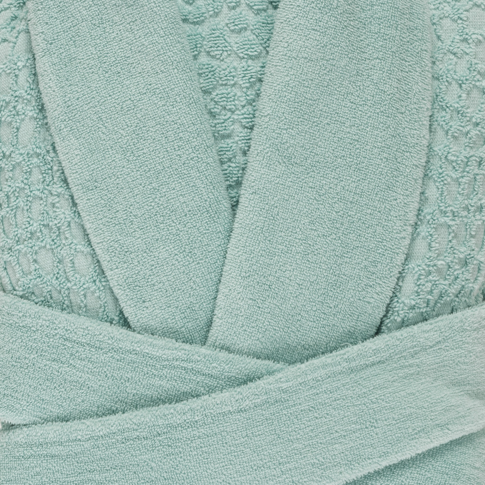Folded Abyss Lodge Bath Robe in Ice Color