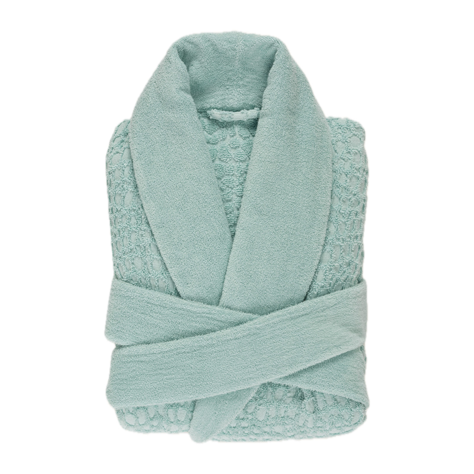 Folded Abyss Lodge Bath Robe in Ice Color