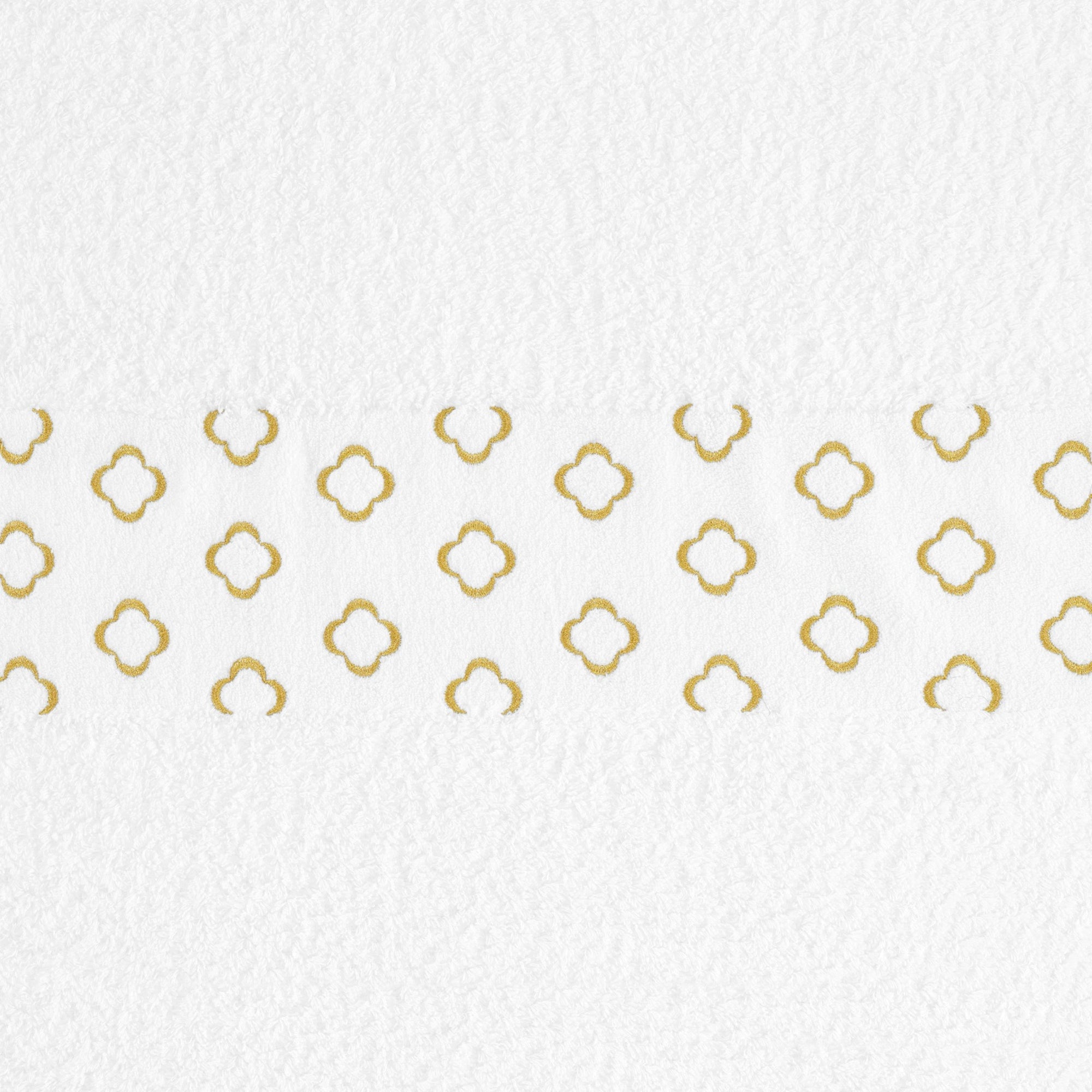 Fabric Closeup of Silver (109) Abyss Luna Embroidered Bath Towels