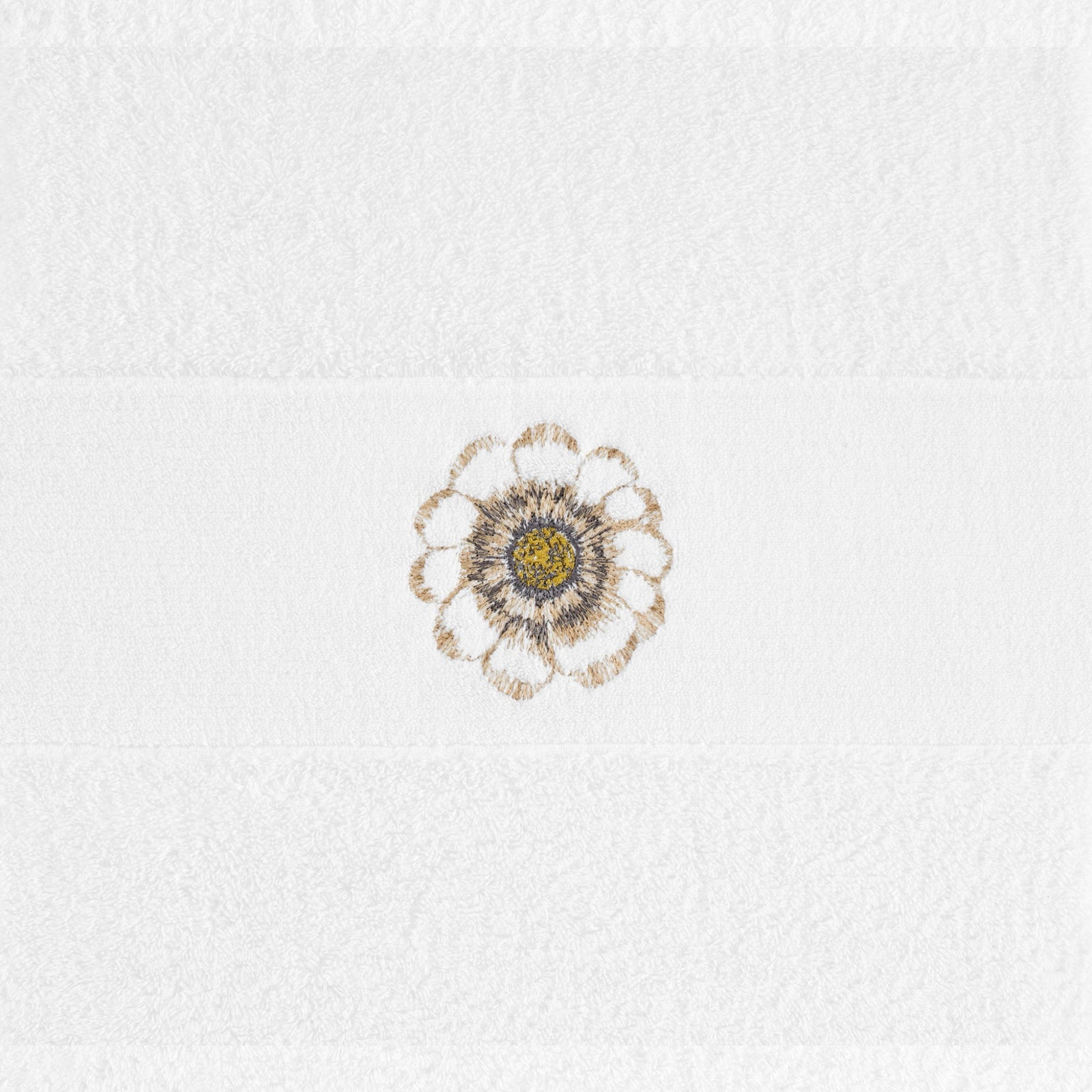 Abyss Magno Embroidered Bath Towels in Sand (714)