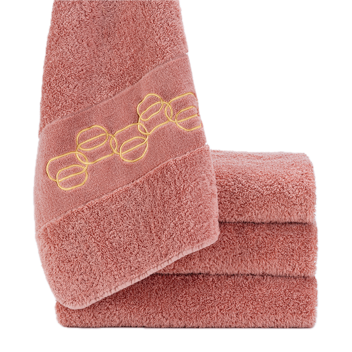 Hanging Image of Abyss Palacio Hand Towels in Rosette Color