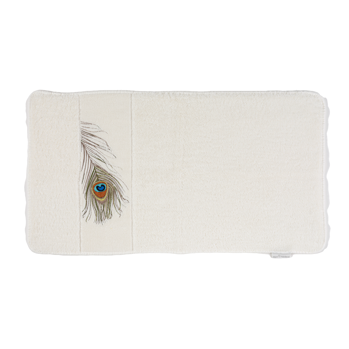 Flat Abyss Paleo Hand Towels against White Background