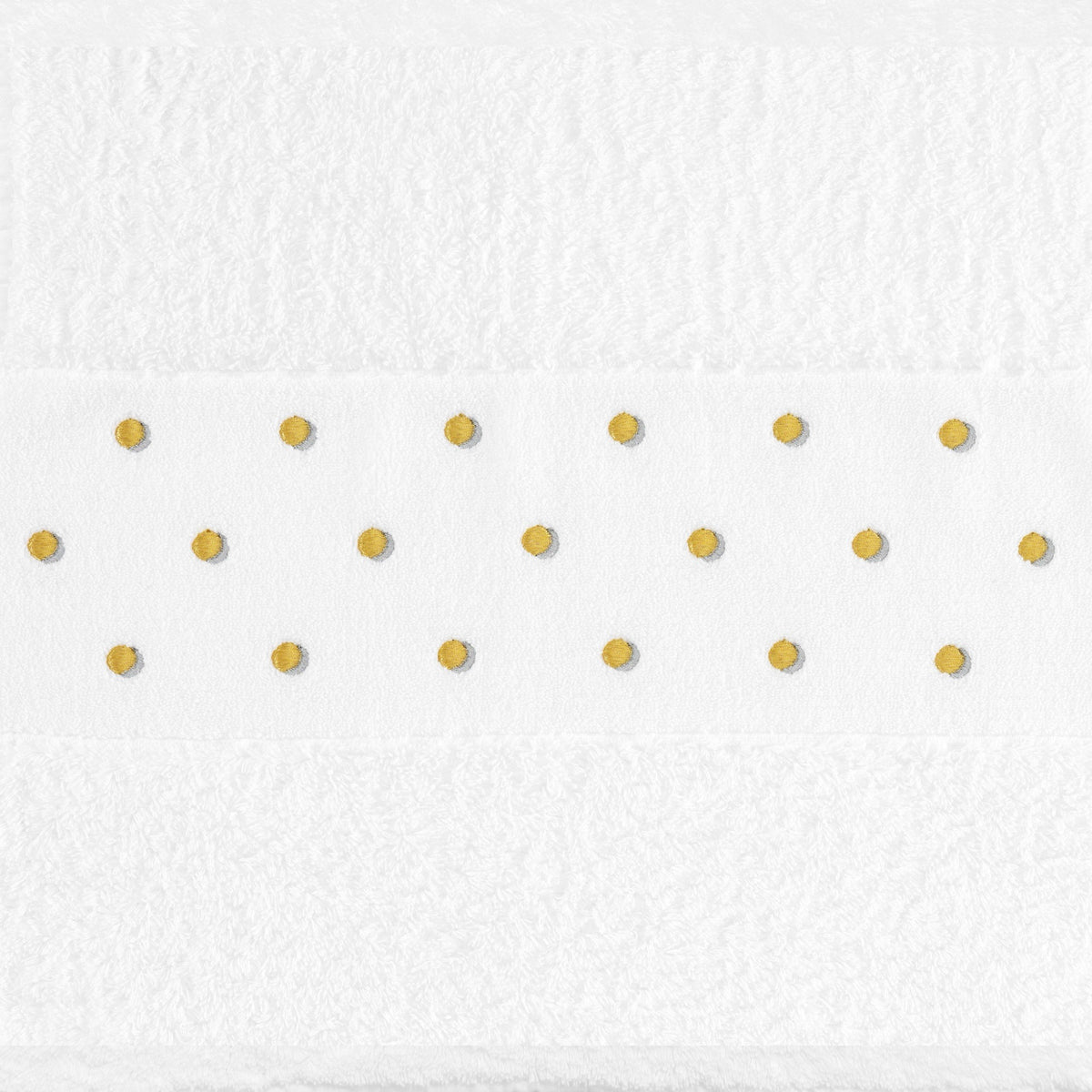 Abyss Pintas Embroidered Bath Towels in Gold and Silver (189)