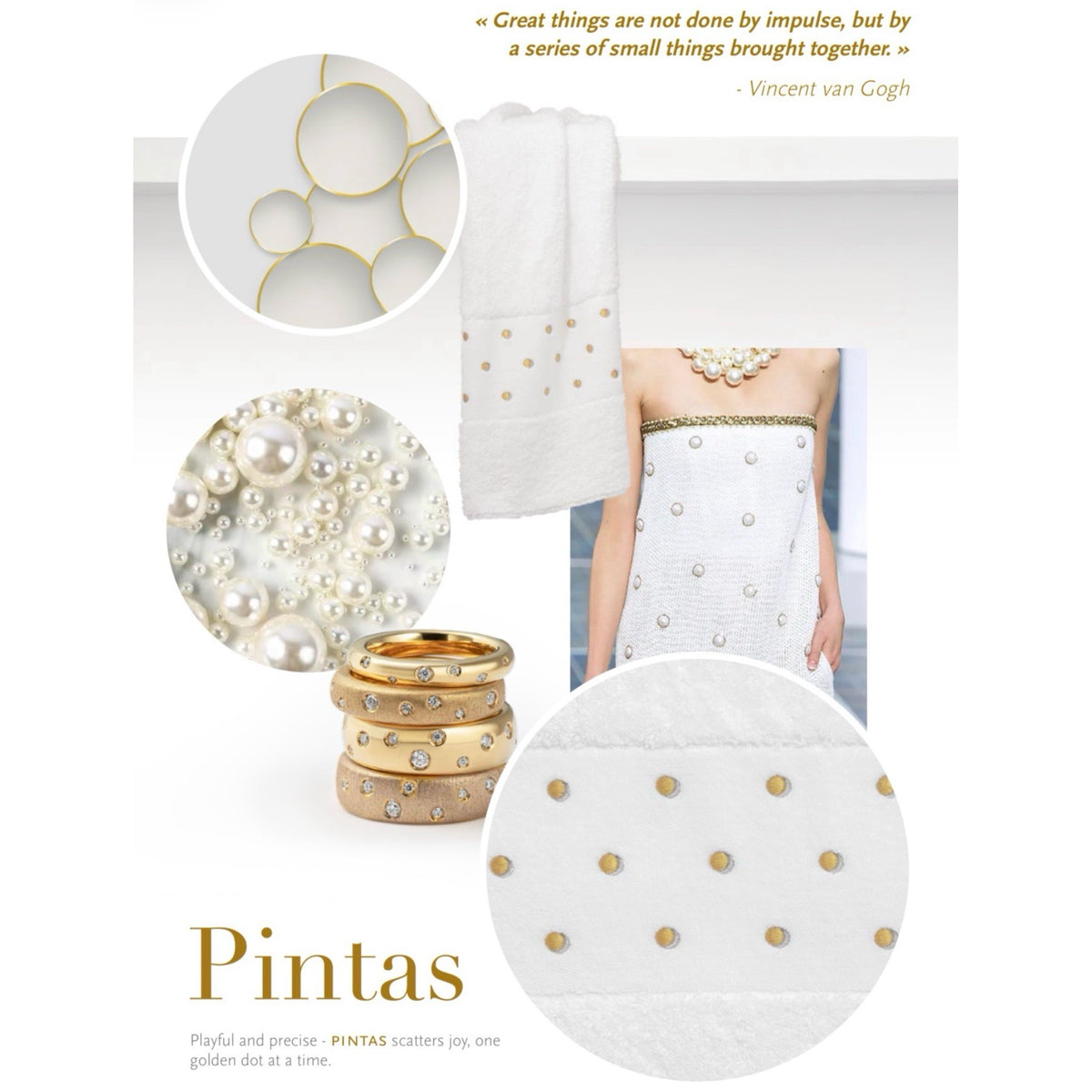 Poster of Abyss Pintas Embroidered Bath Towels in Gold and Silver (189)