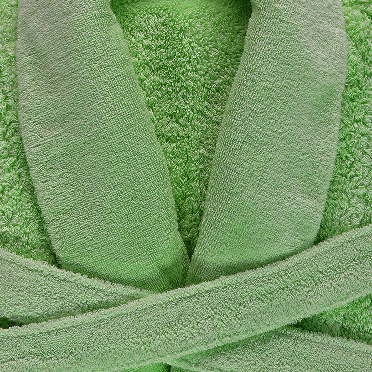 Closeup of Abyss Super Pile Bath Robe Forest (205)