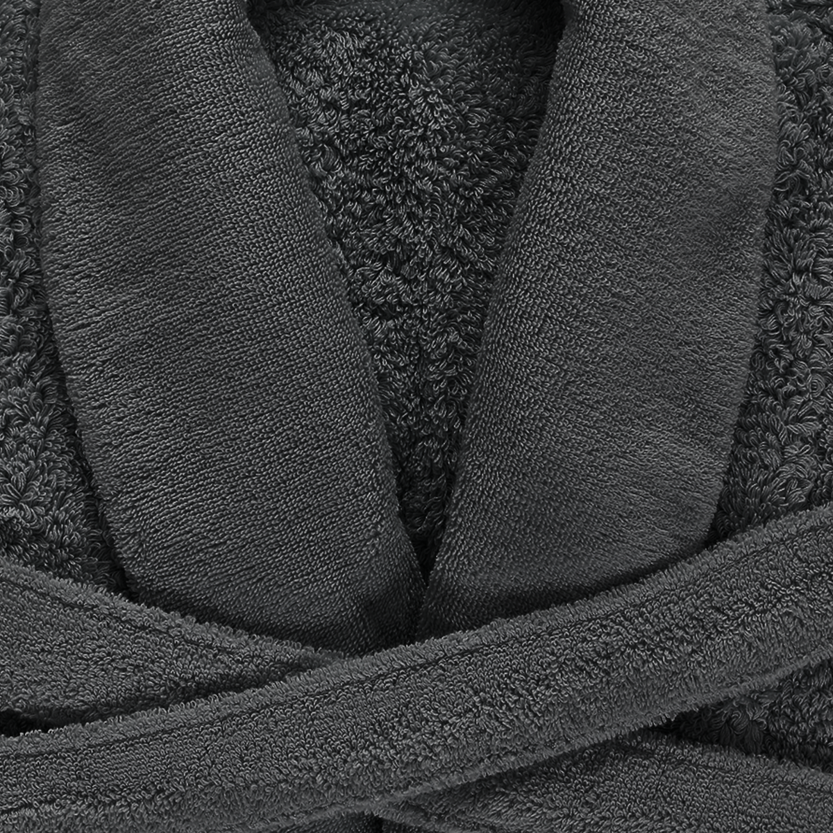 Closeup of Abyss Super Pile Bath Robe Volcan (997)