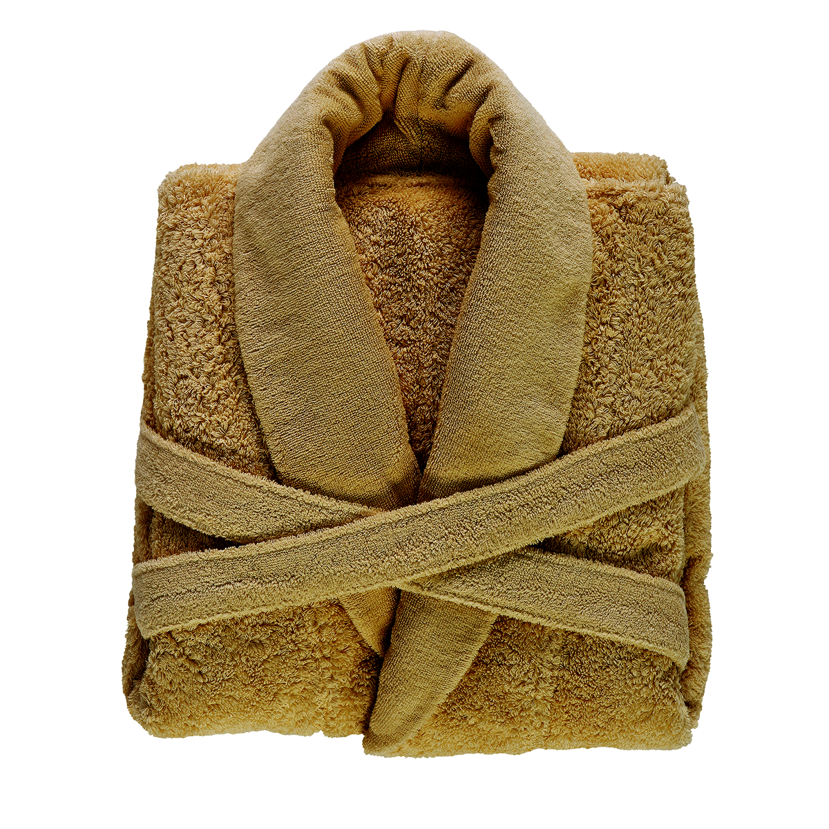 Folded Abyss Super Pile Bath Robe Gold (840)