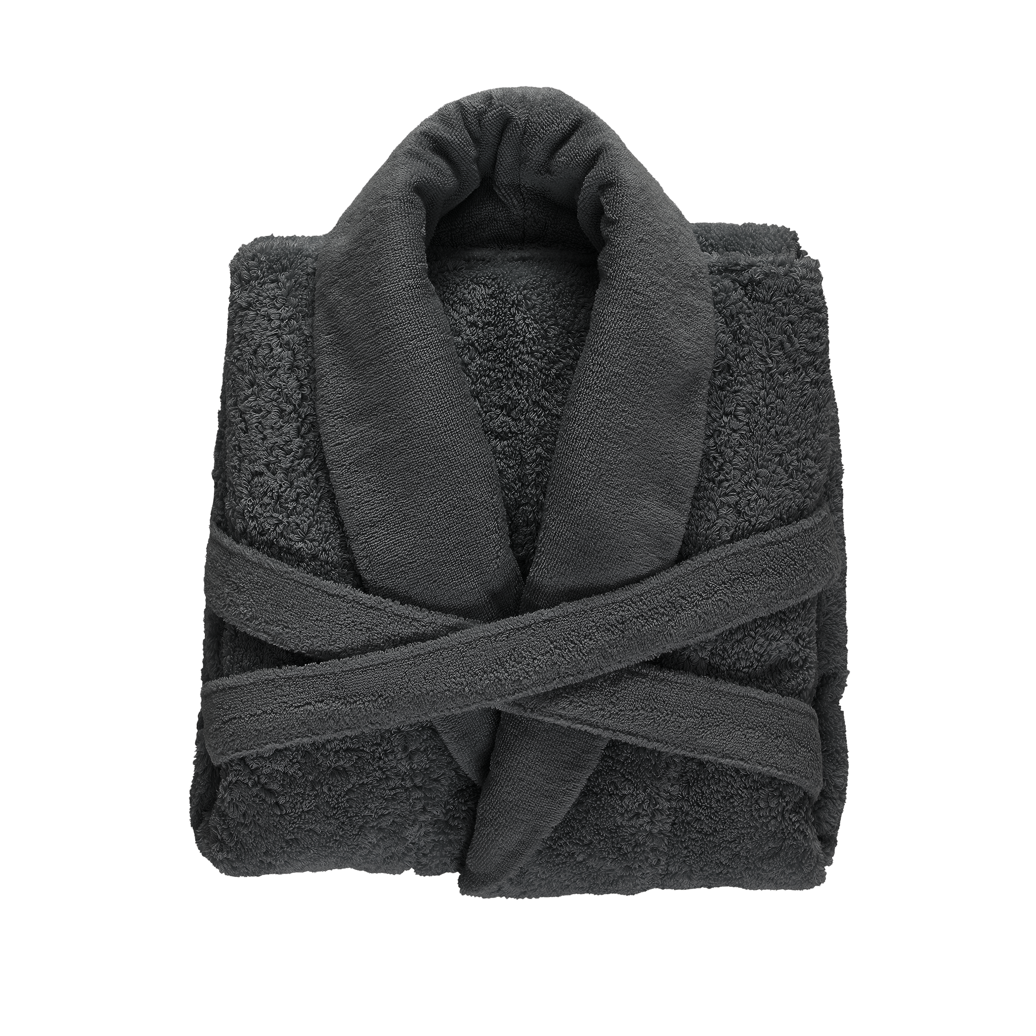 Folded Rpbe Abyss Super Pile Bath Robes - Volcan | Fine Linen & Bath - FLandB.com