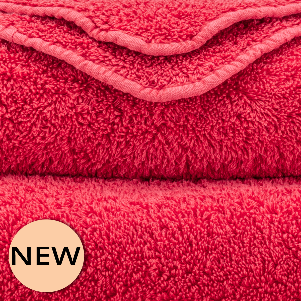Abyss Super Pile Bath Towels and Mats - Viva Magenta (579)
