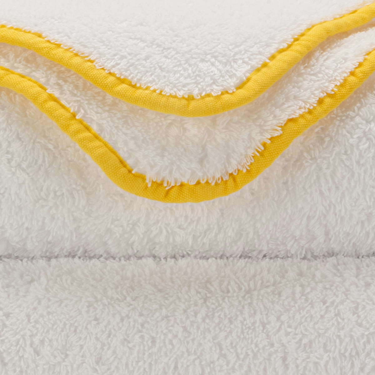 Closeup of Abyss Surf Bath Towels in Banana Color