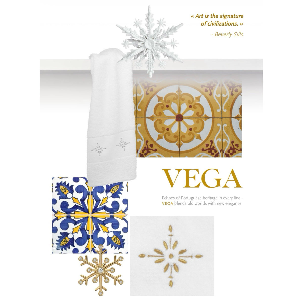 Poster of Abyss Vega Embroidered Bath Towels