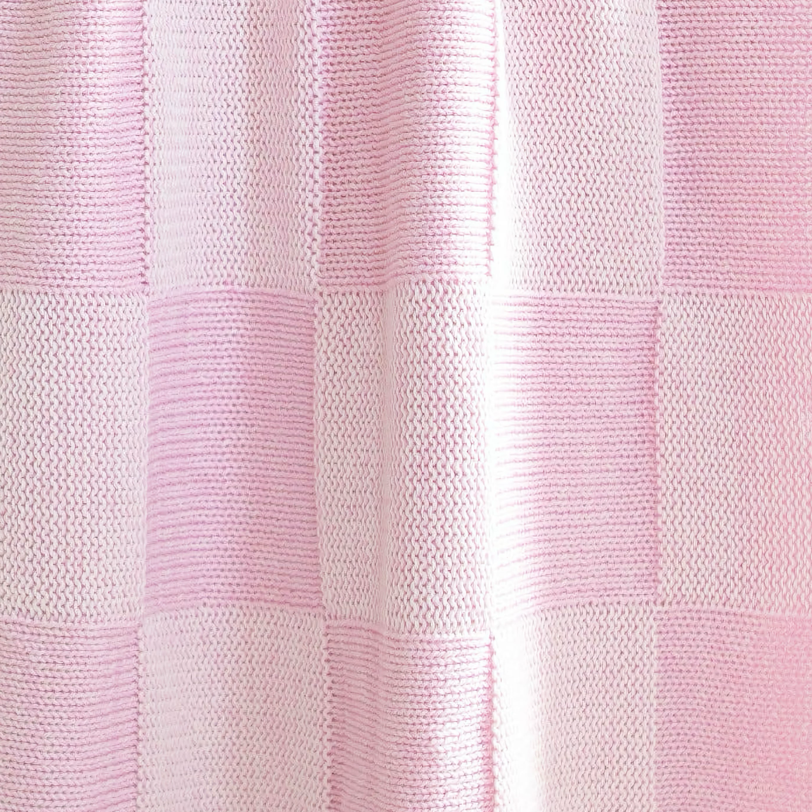 Alashan Charlie Knit Baby Blanket in Bermuda Pink