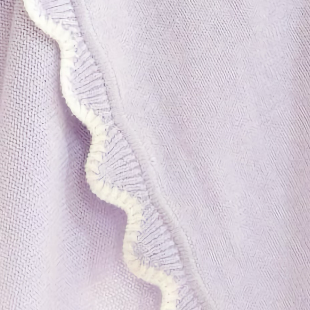 Closeup of Alashan Finley Scallop Knit Baby Blanket in Serendipity
