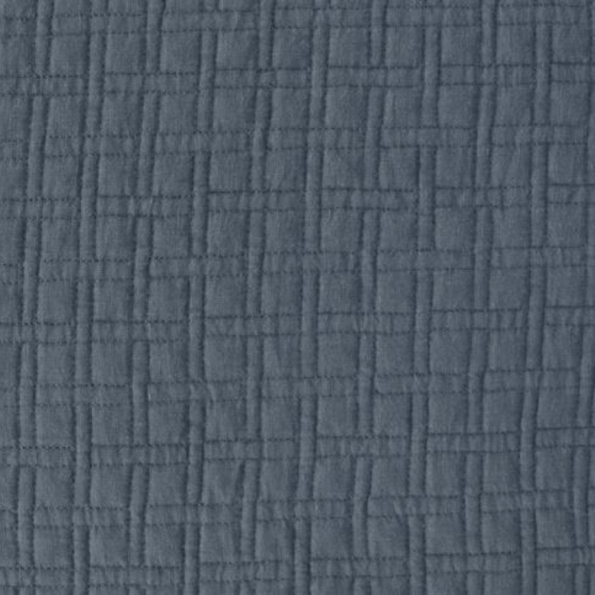 Swatch Sample of Loch Blue Amalia Adorno Quilted Bedding