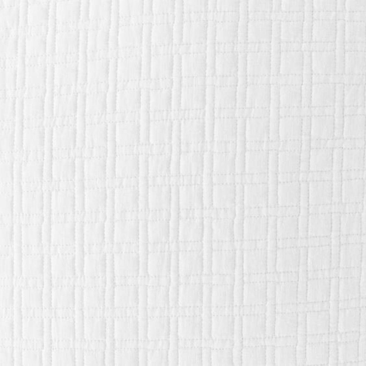 Swatch Sample of White Amalia Adorno Quilted Bedding