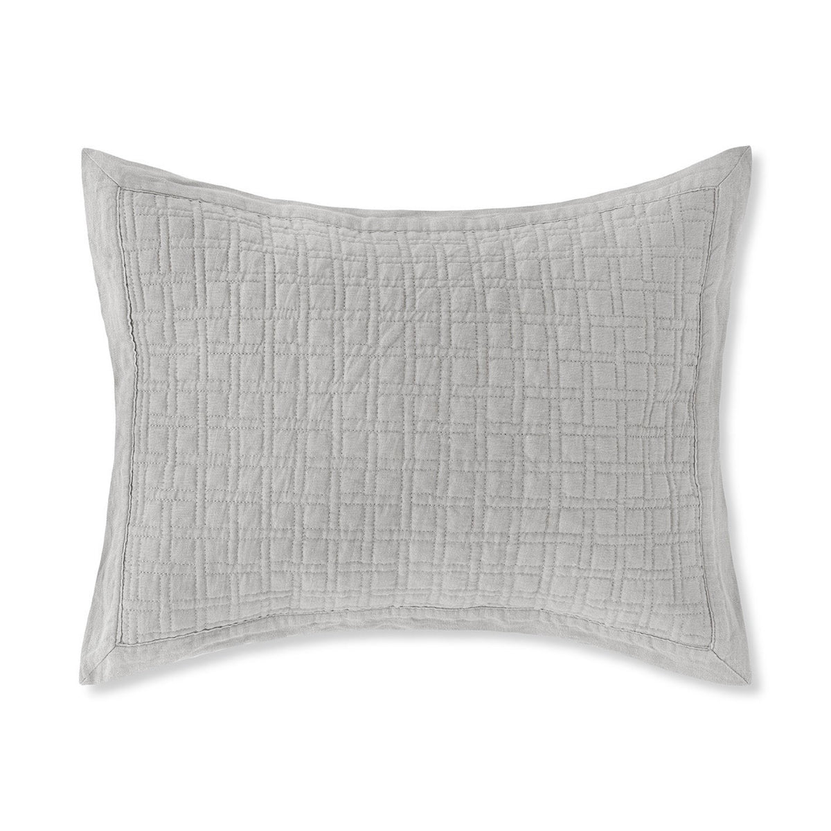 Grey Amalia Adorno Quilted Sham
