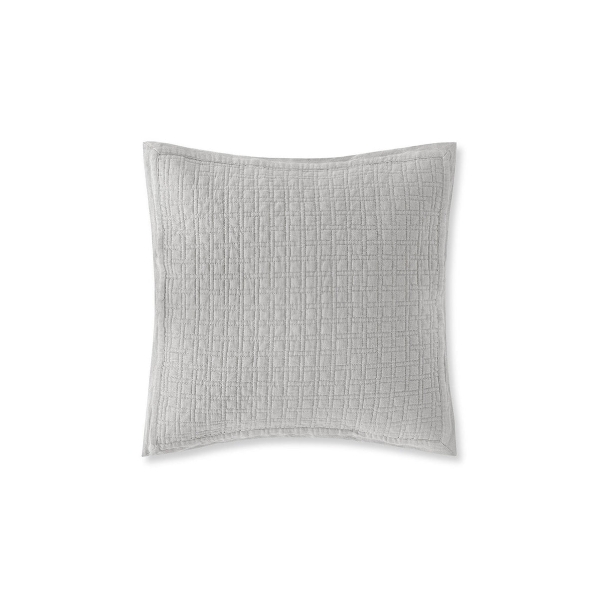 Grey Amalia Adorno Quilted Boudoir Sham