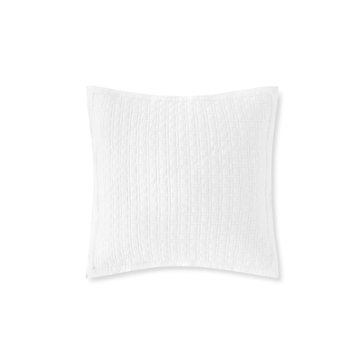 White Amalia Adorno Quilted Boudoir Sham