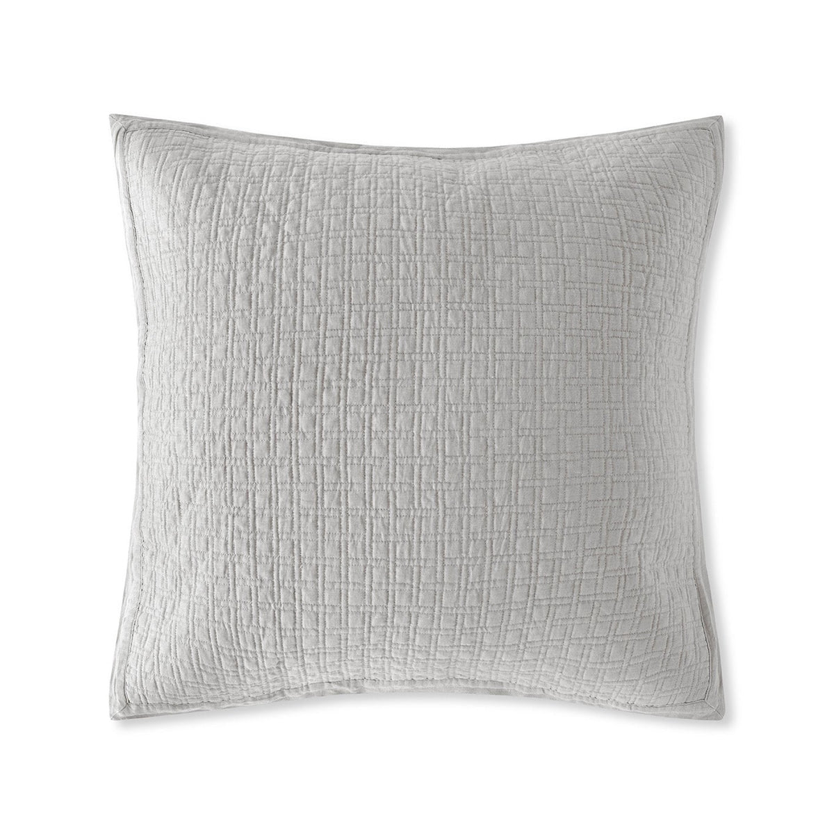 Grey Amalia Adorno Quilted Euro Sham