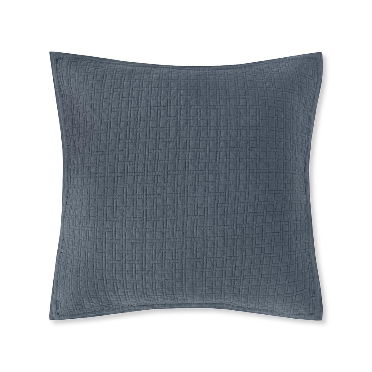 Loch Blue Amalia Adorno Quilted Euro Sham