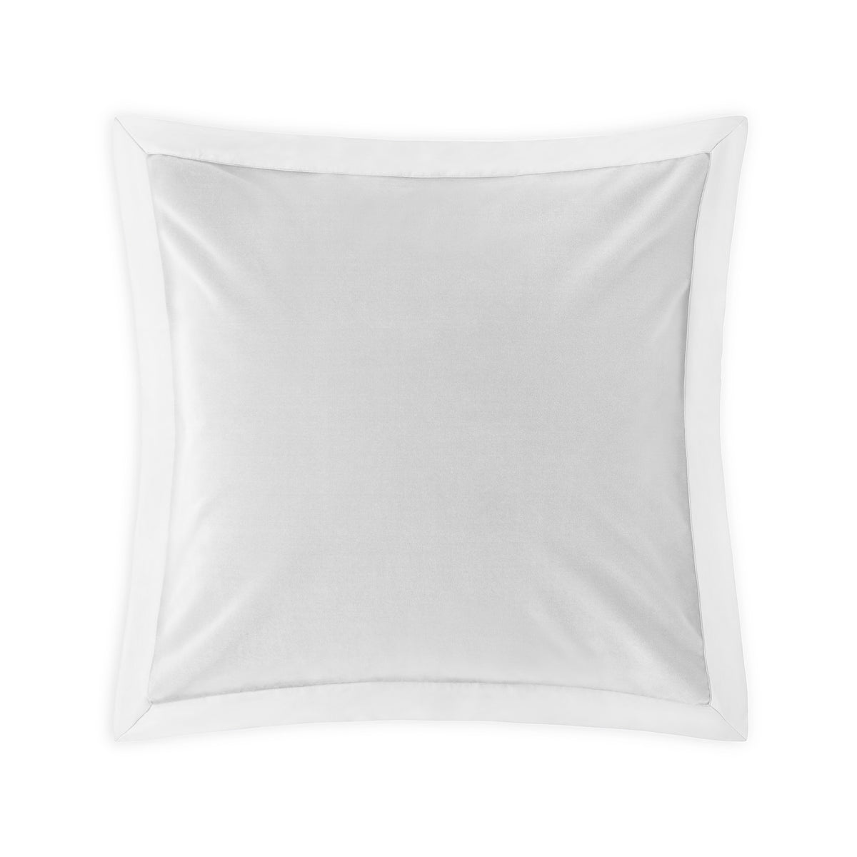 Euro Sham of White Amalia Cirrus Velvet Bedding