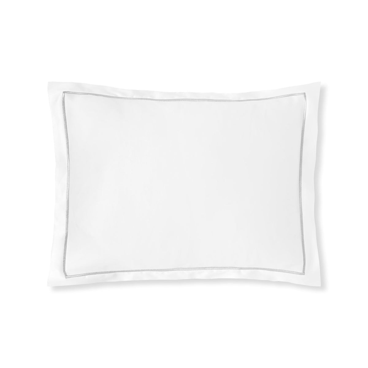 Boudoir Sham of White Silver Amalia Dalia Bedding