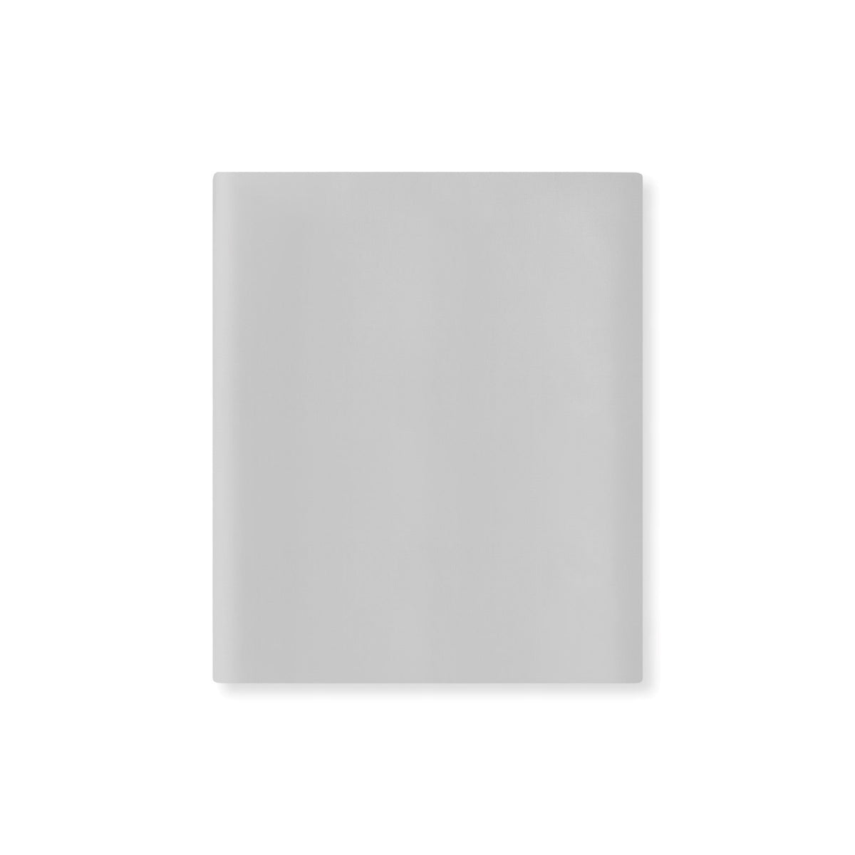 A folded Grey Egyptian cotton sateen Amalia Dalia Fitted Sheet