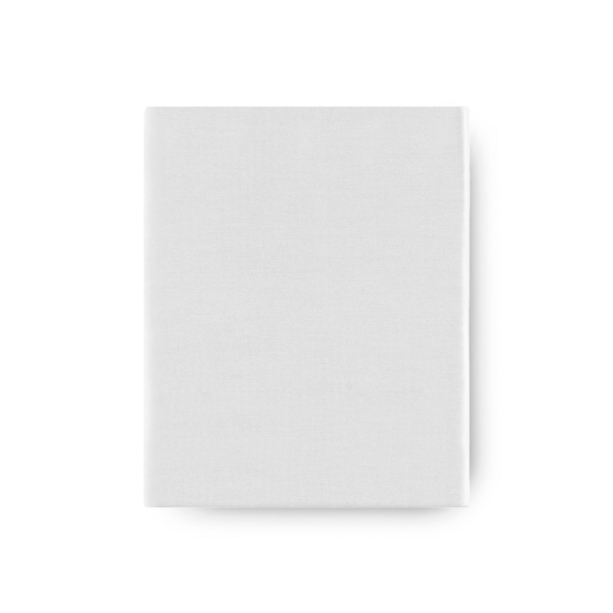 A folded White Egyptian cotton sateen Amalia Dalia Fitted Sheet