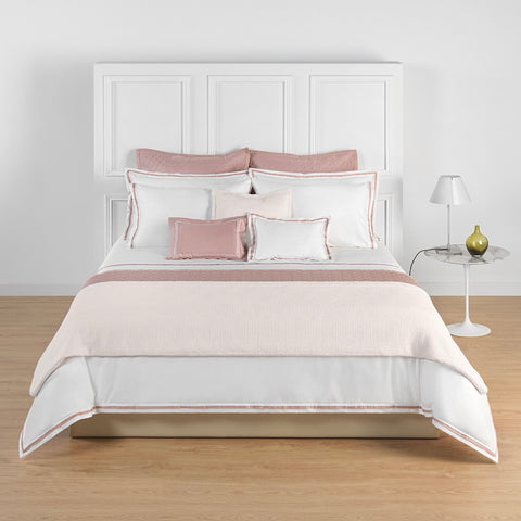 Amalia Eden Sea Island Cotton Bedding - White/Charm Pink featured image