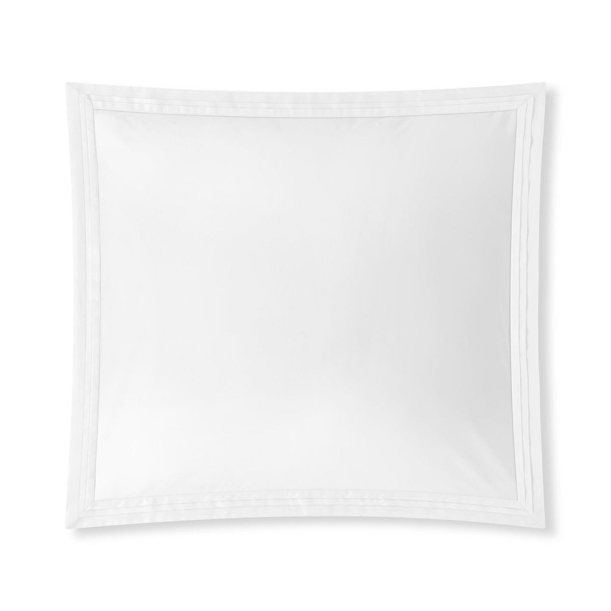 Square Amalia Eden Sea Island Cotton Euro Sham with White trim