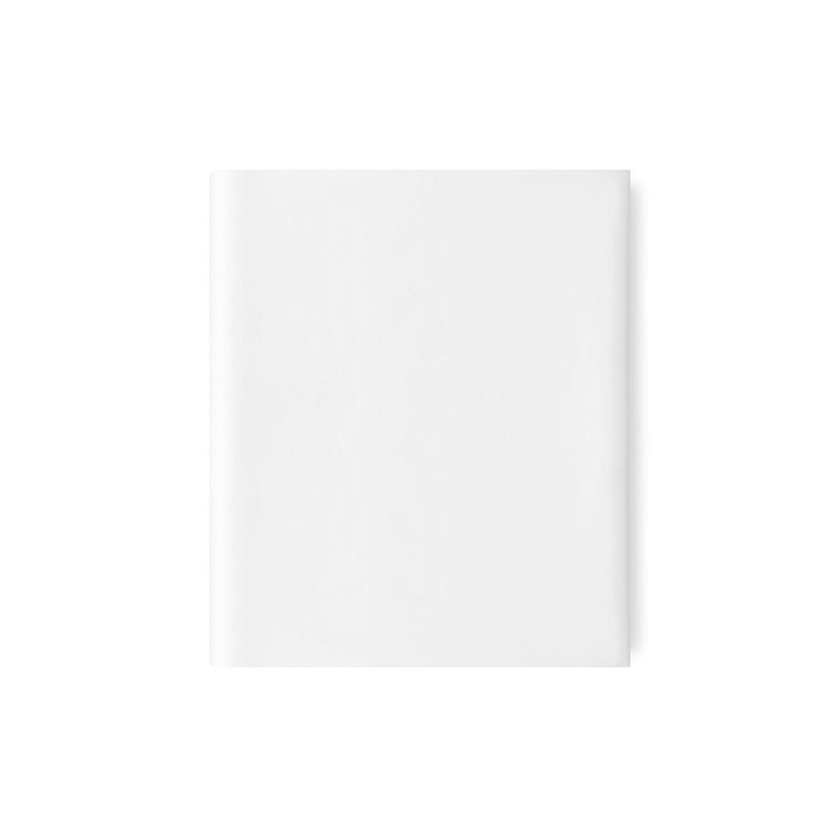 A neatly folded white 750 thread count Amalia Eden Sea Island Cotton Fitted Sheet