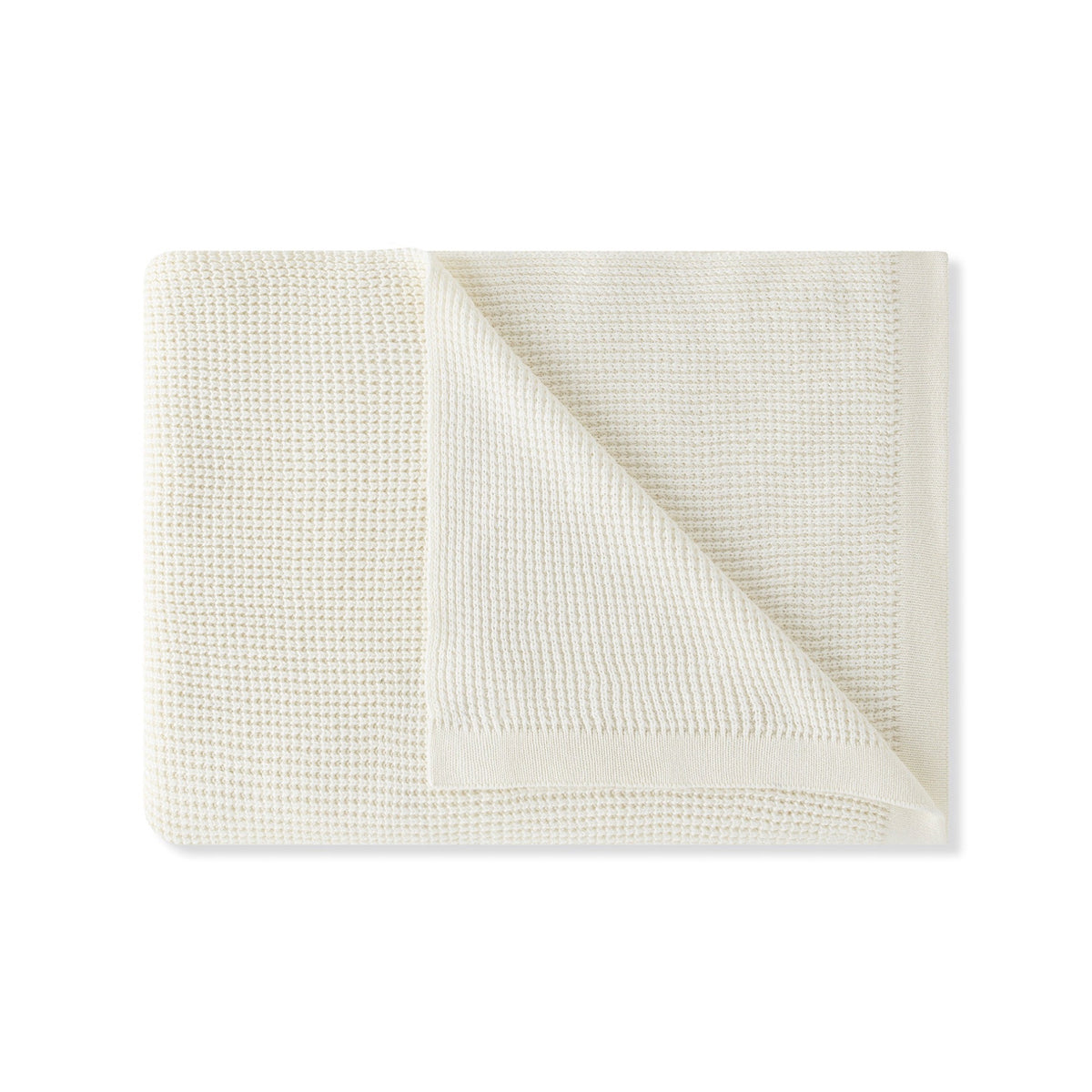 Folded Amalia Elemento Throws in Cream color