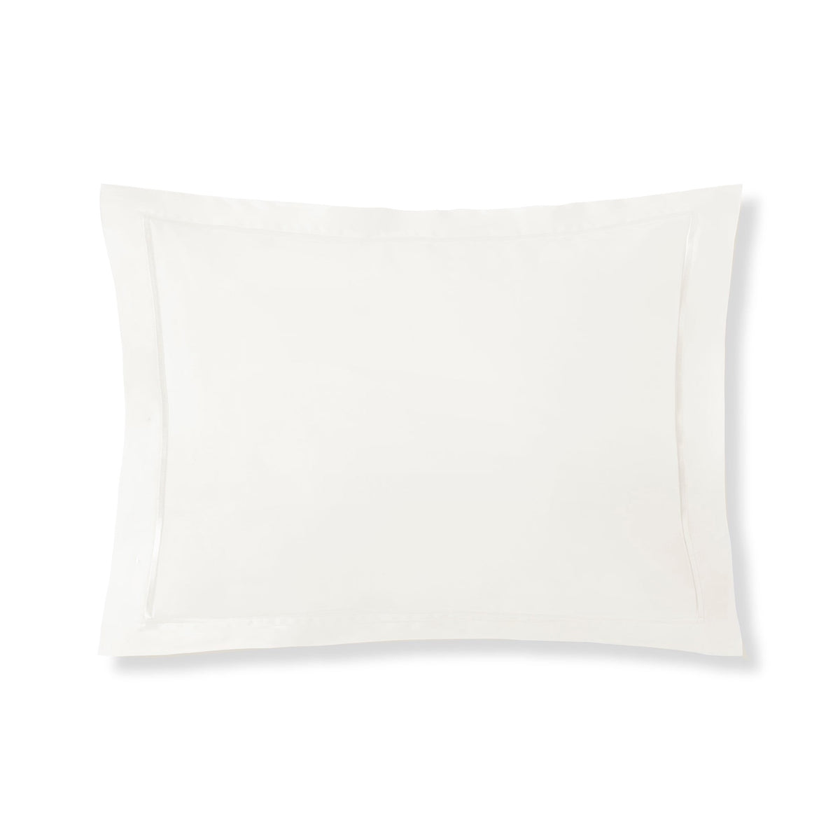 A rectangular Cream Amalia Fresco Boudoir Sham with satin stitch detailing