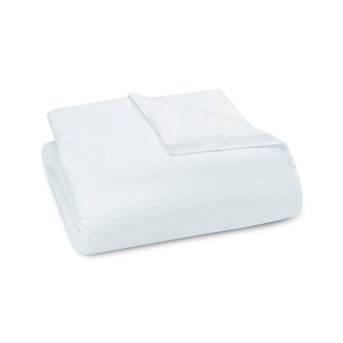 A folded Pale Blue Duvet Cover Amalia Fresco Bedding