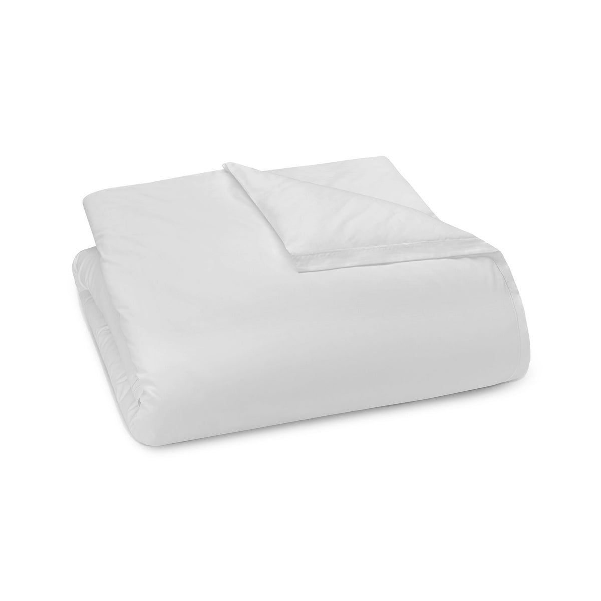 A folded Pale Grey Duvet Cover Amalia Fresco Bedding