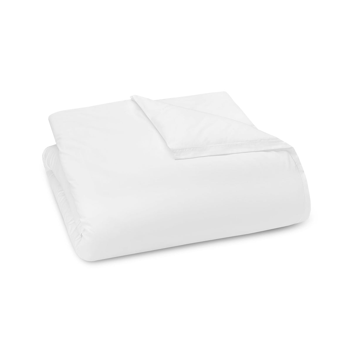 A folded White Duvet Cover Amalia Fresco Bedding