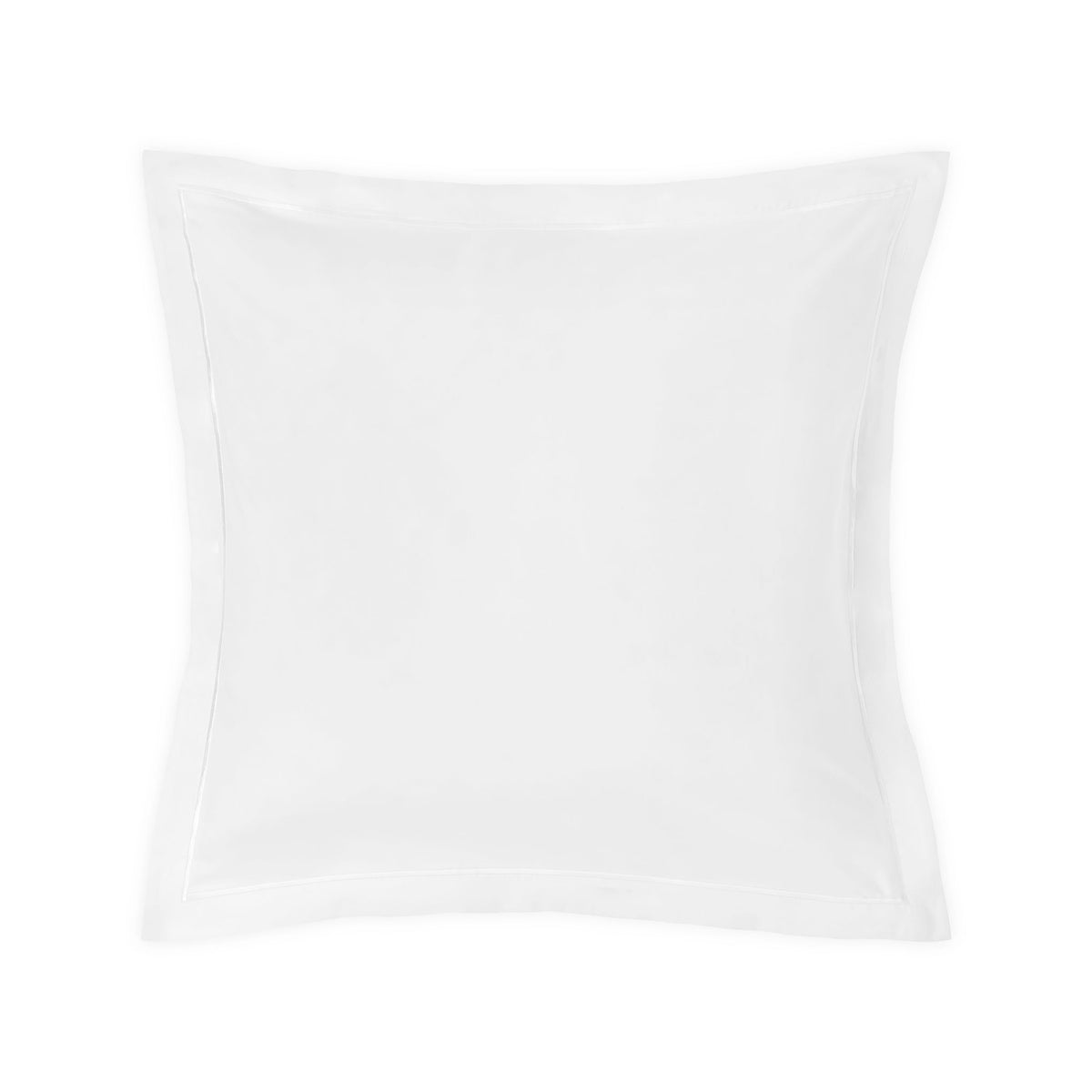 A square White Amalia Fresco Euro Sham