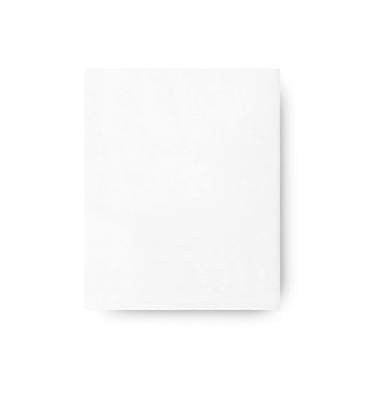 A folded White Giza 94 Egyptian cotton Amalia Fresco Fitted Sheet