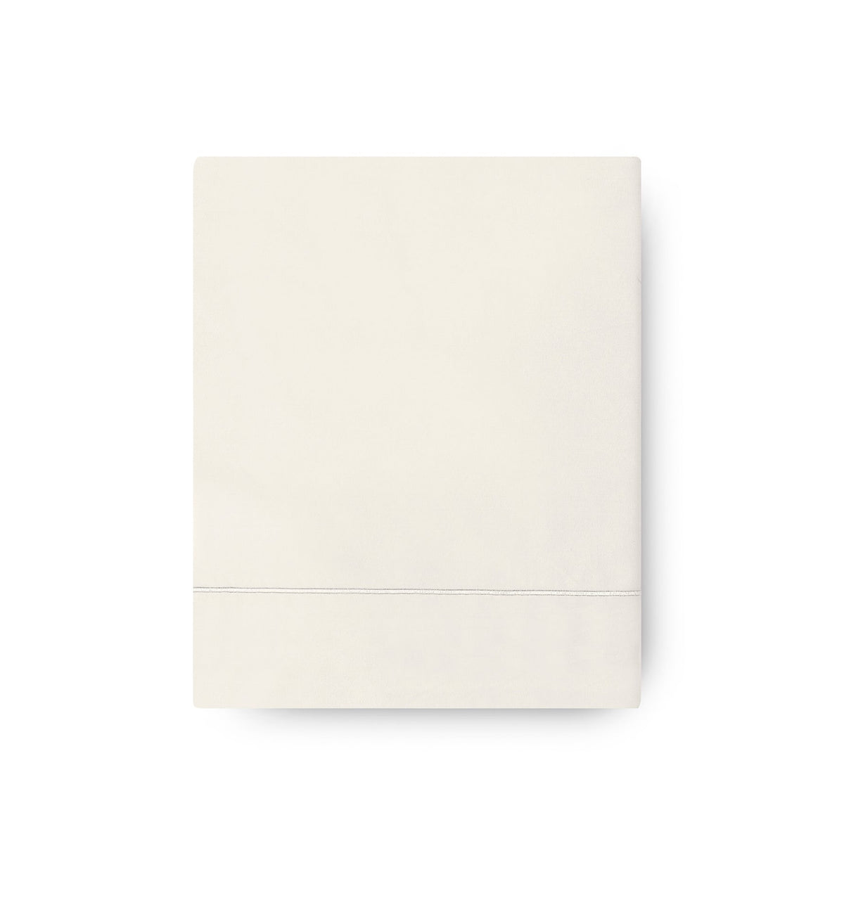 A folded Cream Giza 94 Egyptian cotton Amalia Fresco Flat Sheet