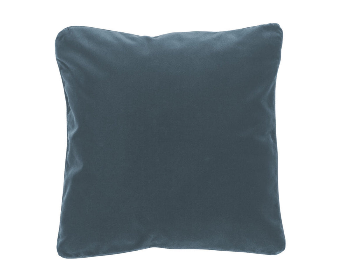 Amalia Jaya Velvet Decorative Pillow in Blue Horizon color
