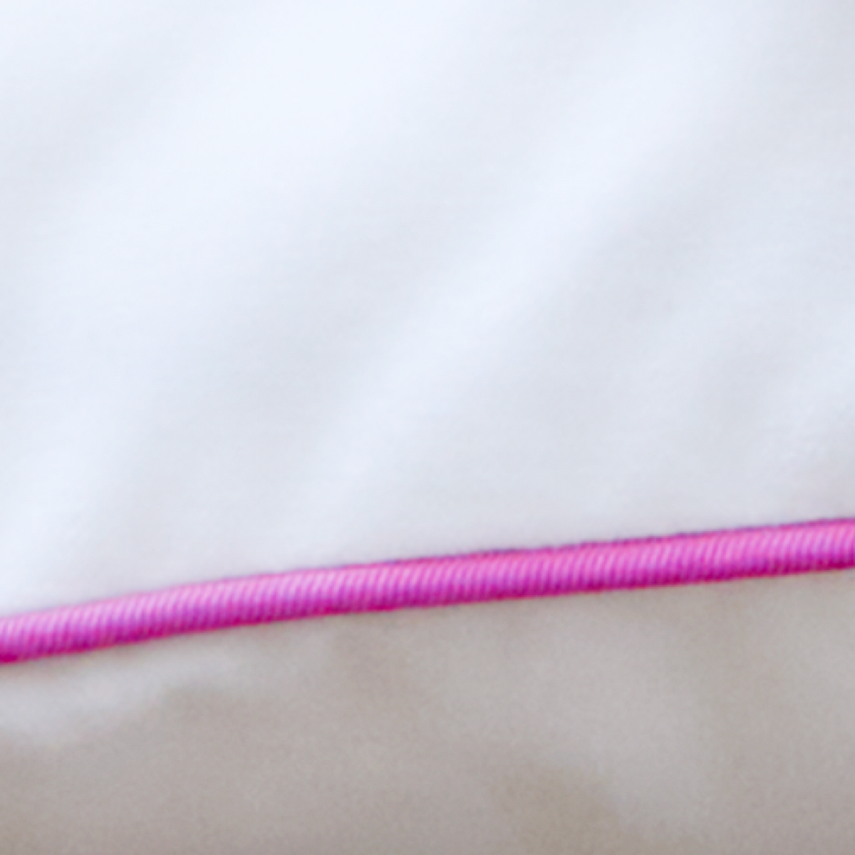 Swatch of Amalia Jaya Velvet Decorative Pillow in White and Hot Pink colors