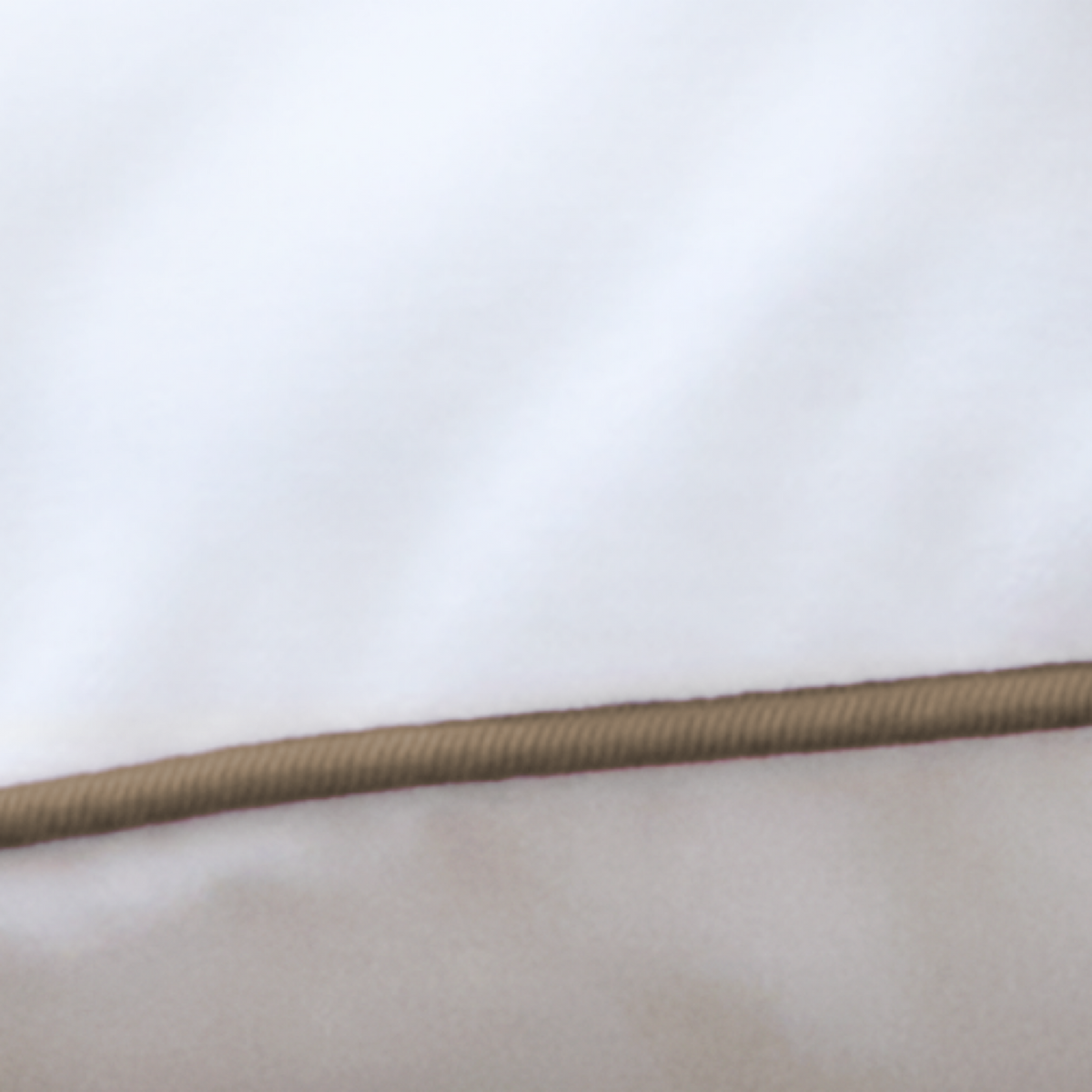 Swatch of Amalia Jaya Velvet Decorative Pillow in White and Sand colors