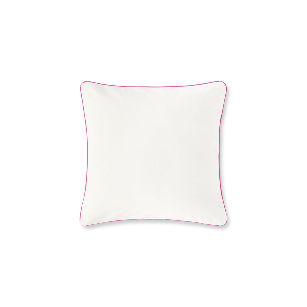 Amalia Jaya Velvet Decorative Pillow in White and Hot Pink colors
