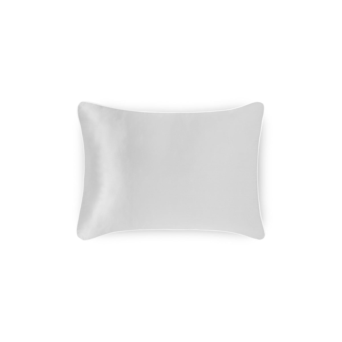 Boudoir Sham of Silver Amalia Maria Mulberry Silk Bedding