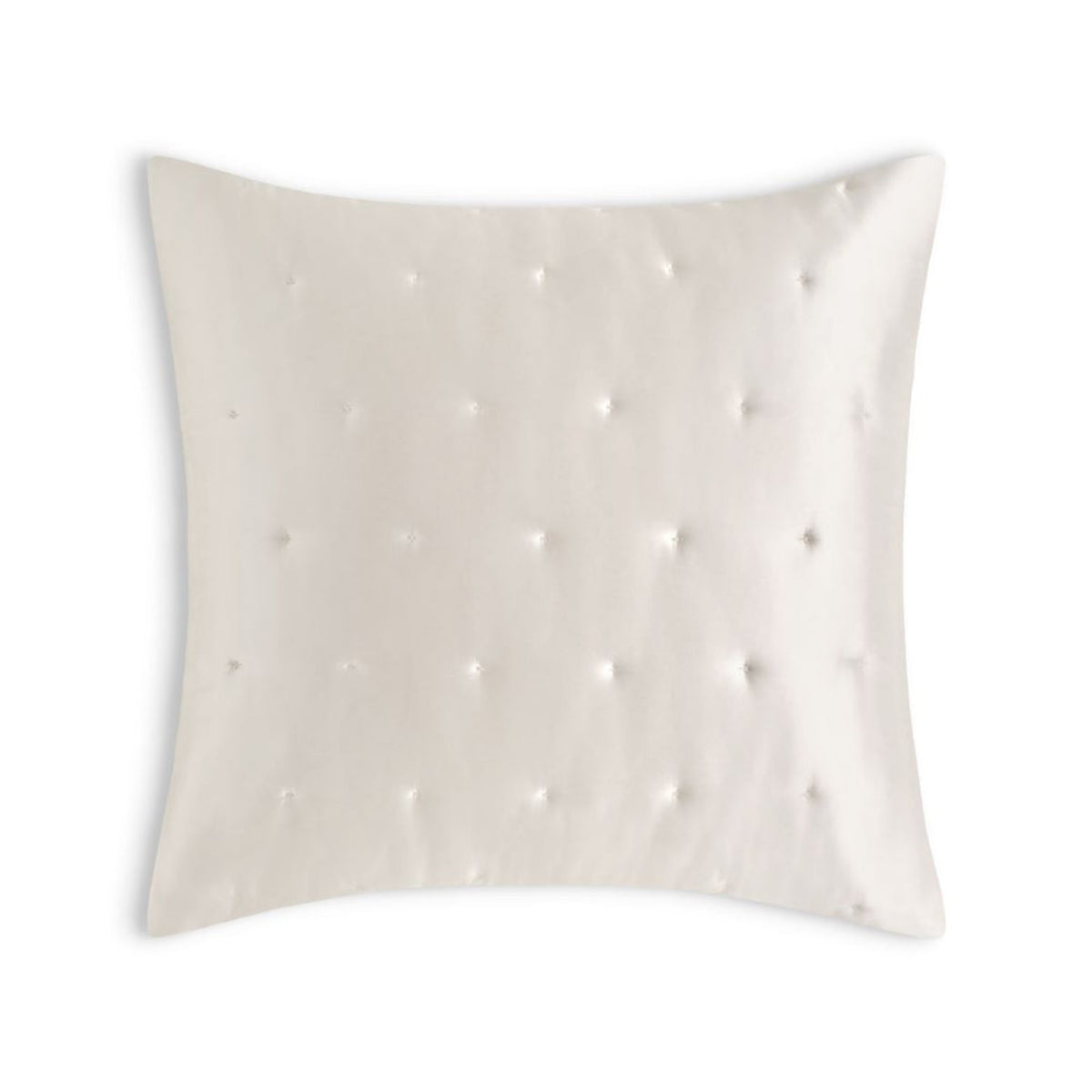 Euro Sham Silo of Natural Amalia Maria Silk Quilted Bedding