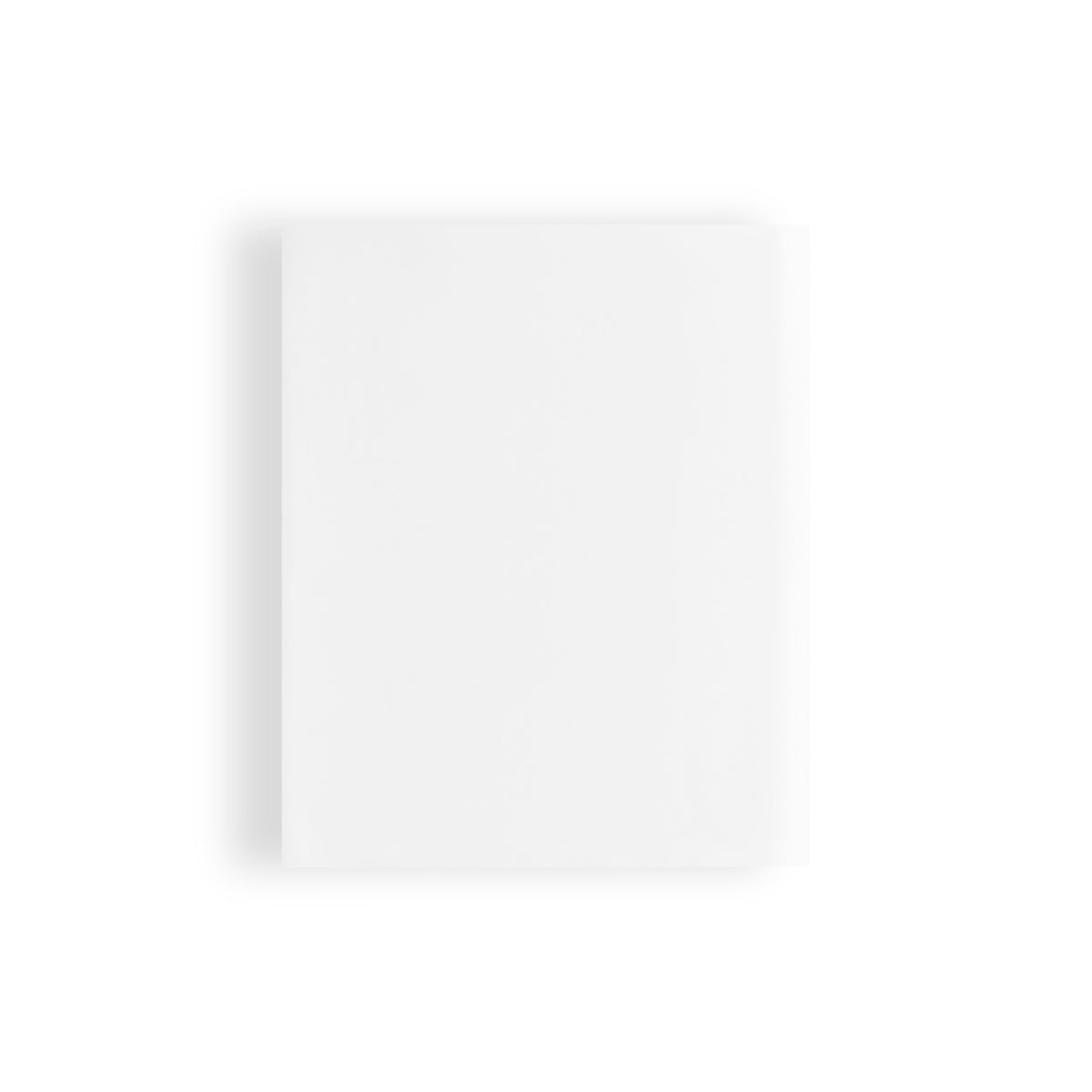 Folded Fitted Sheet of White Amalia Pleno Giza 45 Cotton Bedding