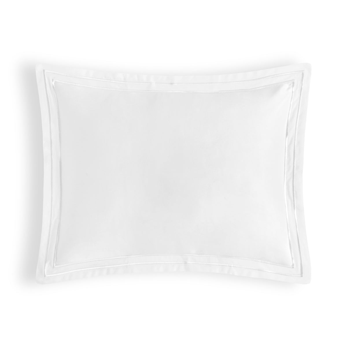 Boudoir Sham of White Amalia Puro Giza 45 Cotton Bedding