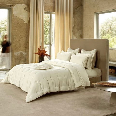 Amalia Savia Quilted Bedding - Cream featured image