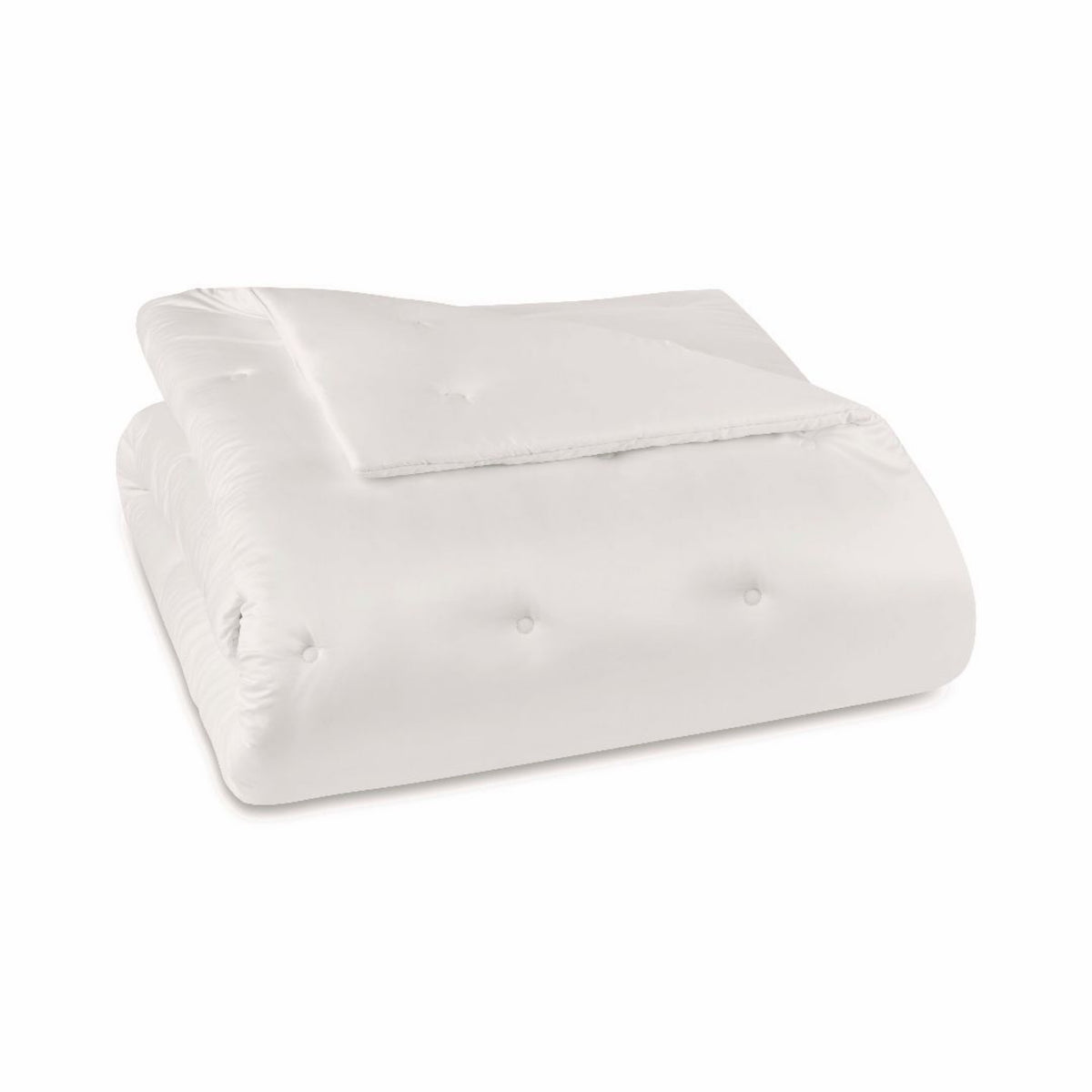 Folded Coverlet of Cream Amalia Savia Quilted Bedding